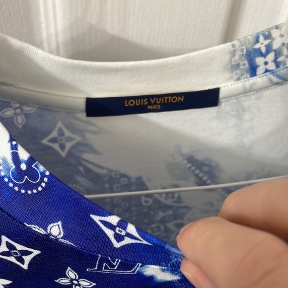 Louis Vuitton blue bandana shirt like brand new worn for 30 mins men’s medium - Picture 7 of 12